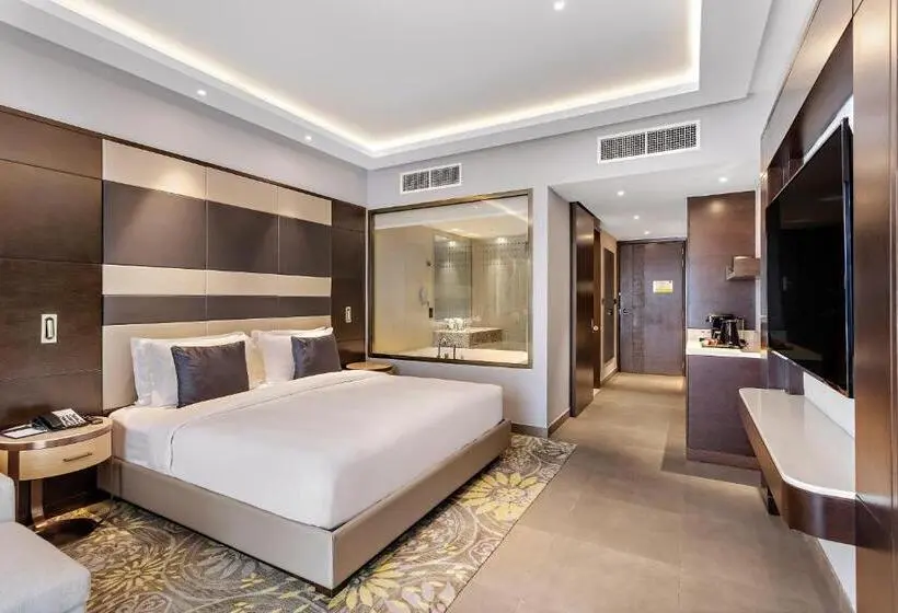 اتاق دلوکس با تخت کینگ و چشم‌انداز, Ramee Dream Hotel Downtown