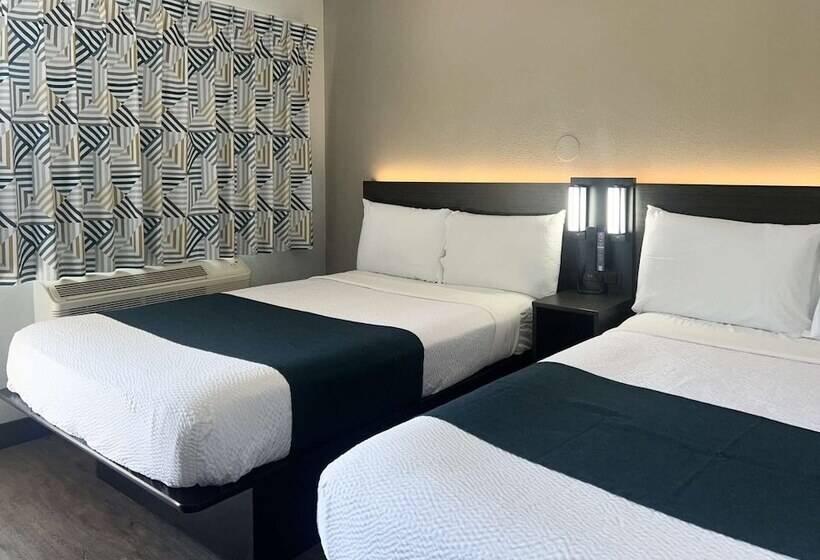 Номер Стандарт 2 Двуспальные Кровати, Motel 6tulare, Ca