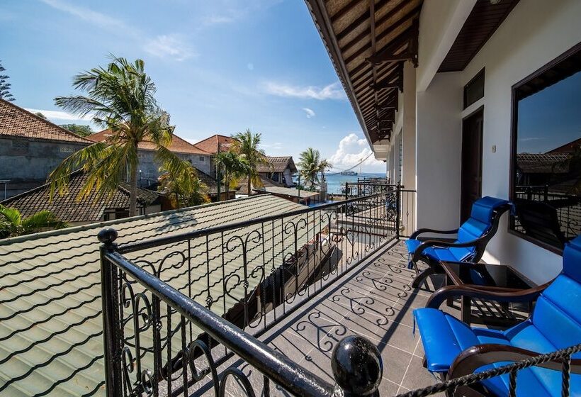 디럭스 룸 측면 바다 전망, Absolute Scuba Bali Dive Resort