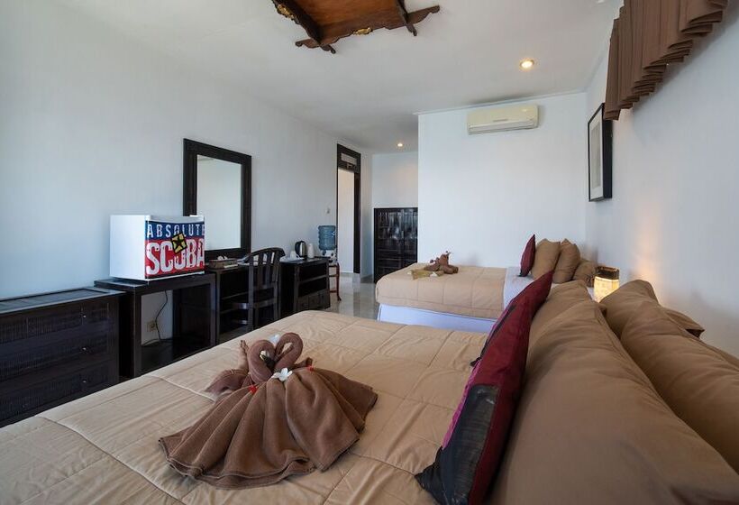 Deluxe Triple Room, Absolute Scuba Bali Dive Resort