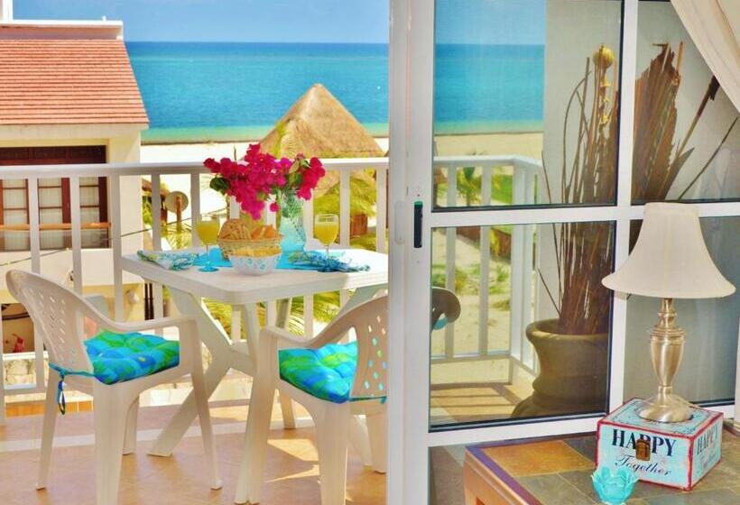 סוויטה עם נוף לים מהצד, 2 חדרי שינה, Corales Suites