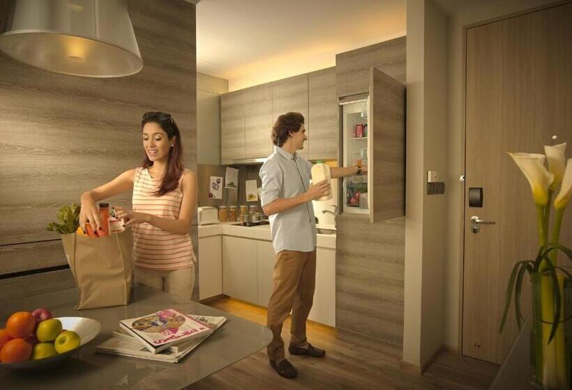 آپارتمان لوکس 1 خوابه, Pan Pacific Serviced Suites Beach Road, Singapore