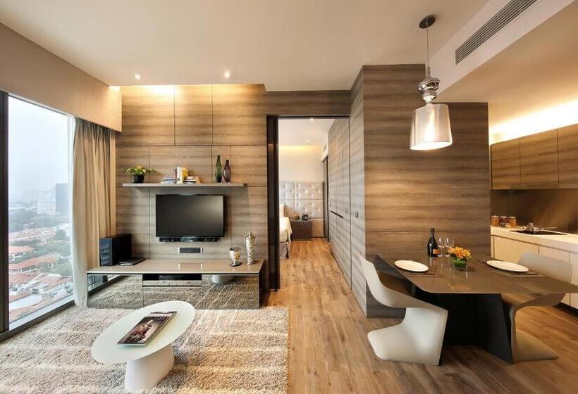 آپارتمان اجرایی 1 خوابه, Pan Pacific Serviced Suites Beach Road, Singapore