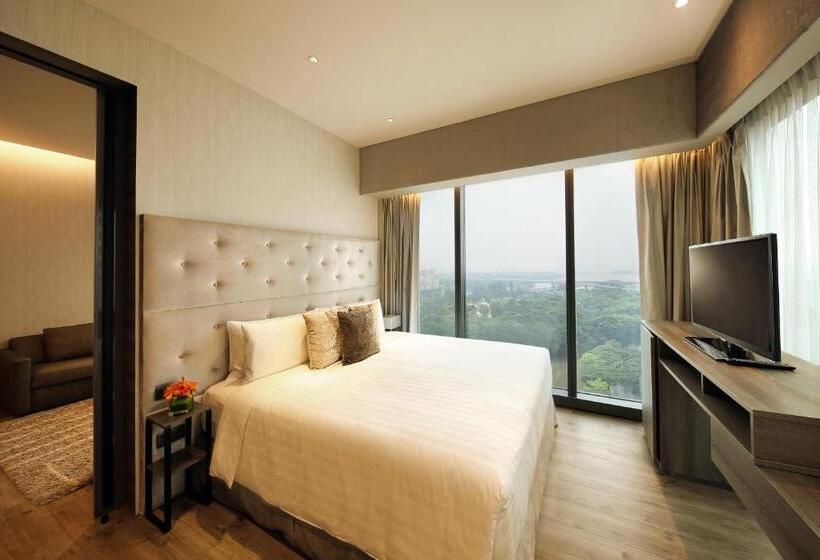 1 Bedroom Premium Apartment City View, Pan Pacific Serviced Suites Beach Road, Singapore