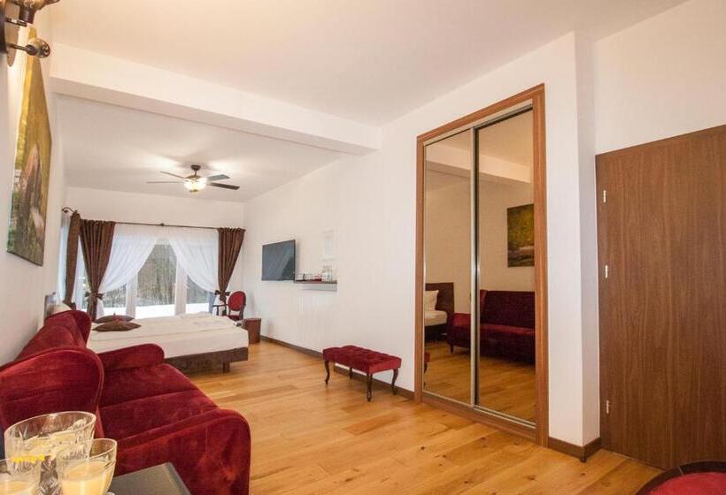 آپارتمان 1 خوابه با تراس, Dwór I Dworek Leszczowate Wellness & Spa