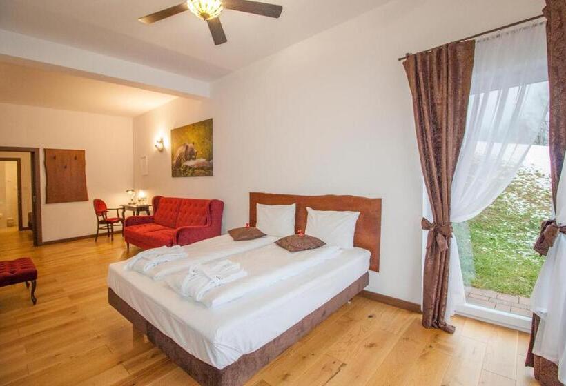 آپارتمان 1 خوابه با تراس, Dwór I Dworek Leszczowate Wellness & Spa