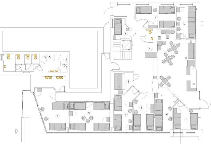 تختخواب در اتاق مشترک, Hostel City Center Gdynia