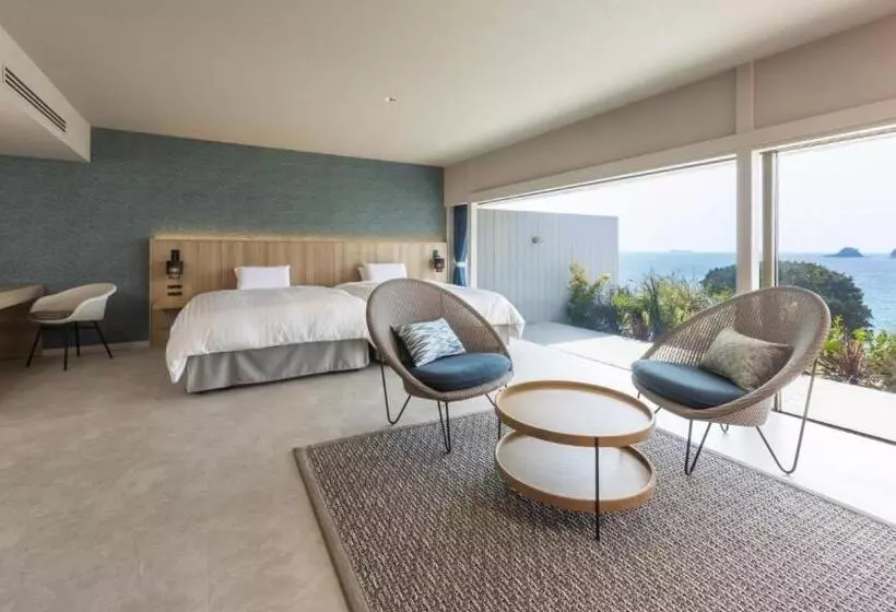 オーシャンビューのプレミアムルーム。, Nishinagato Resort