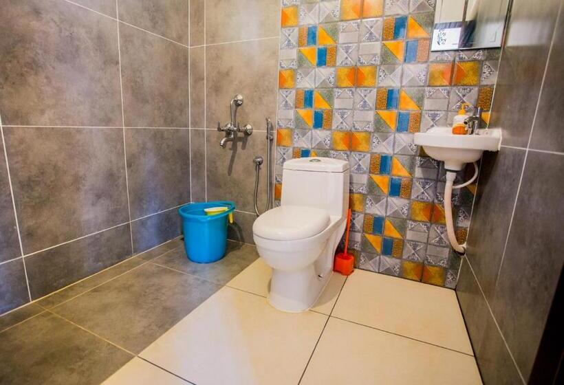 带大床的标准间, Ocean View Beach Villa Varkala By Voye Homes