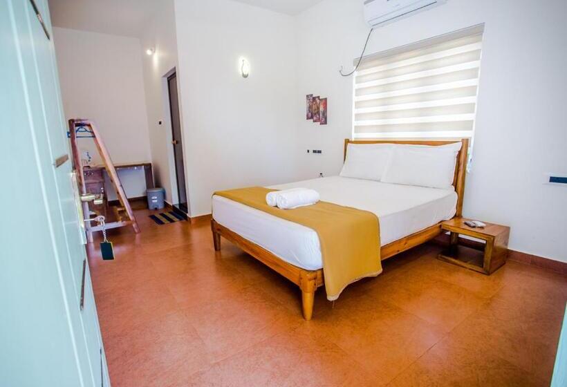 带大床的标准间, Ocean View Beach Villa Varkala By Voye Homes