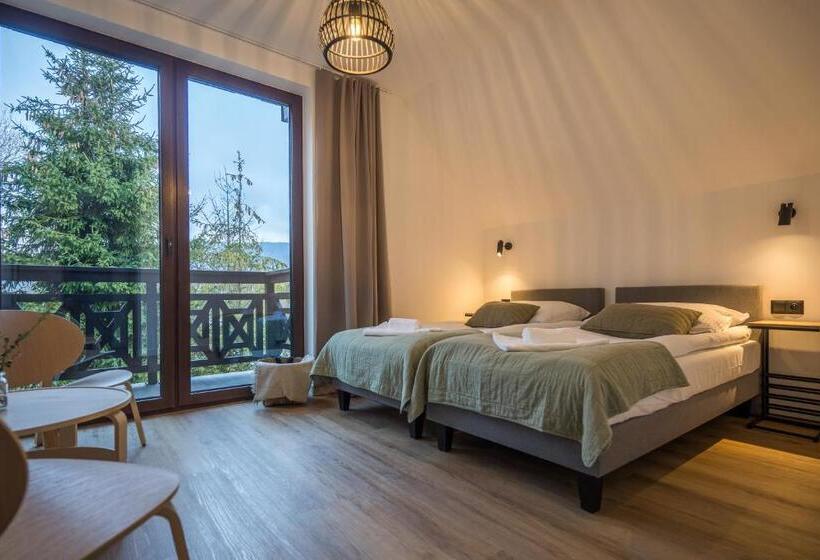 חדר סטנדרט עם מרפסת, Rezerwat Ustrzyki Górne