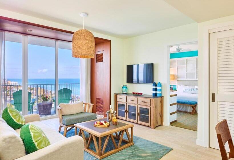 キングサイズベッドのデラックススイート, Margaritaville Hollywood Beach Resort