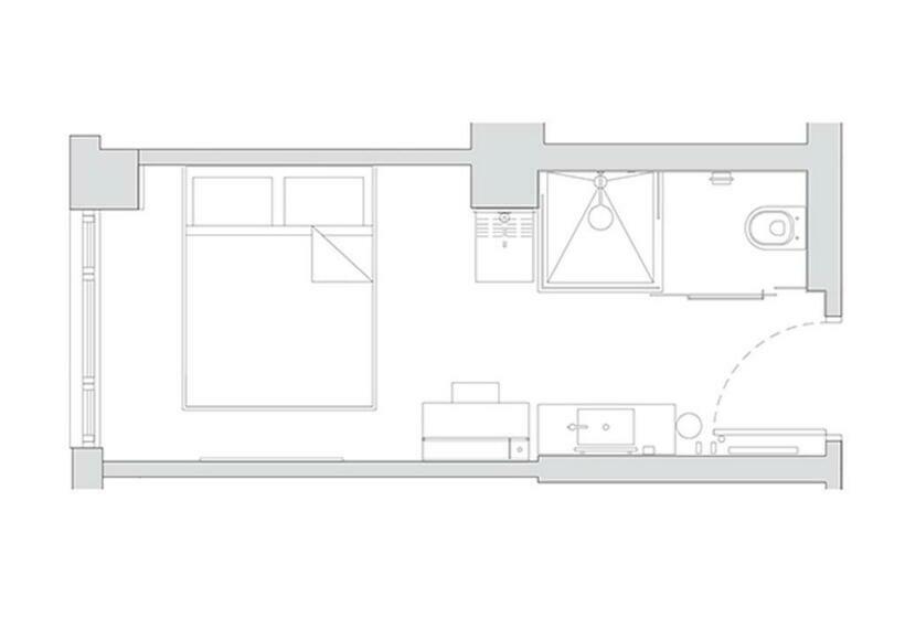 带城市景观的标准间, Arlo Soho