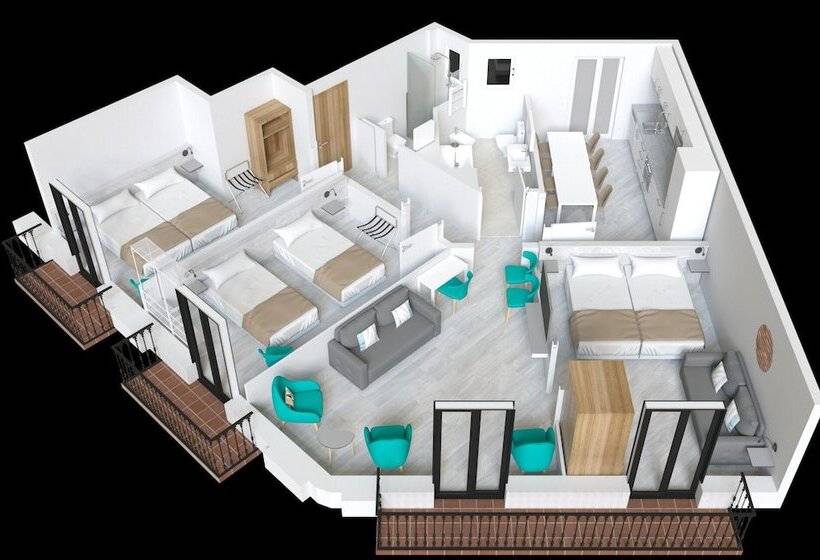 Апартаменты 3 Спальни, Stay Together Barcelona Apartments