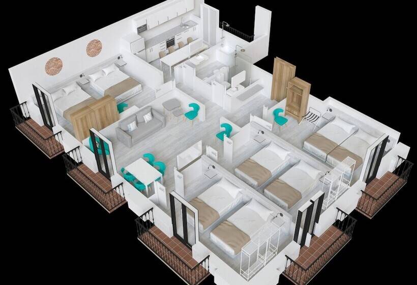 Апартаменты 4 Спальни, Stay Together Barcelona Apartments