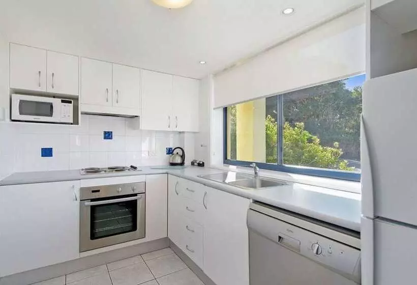 プールビューの３ベッドルームアパート, South Pacific Apartments Port Macquarie