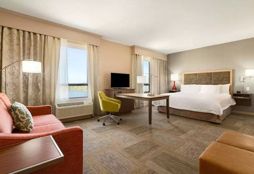 ダブルベッドのスタンダードスタジオ, Hampton Inn By Hilton Edmonton/sherwood Park