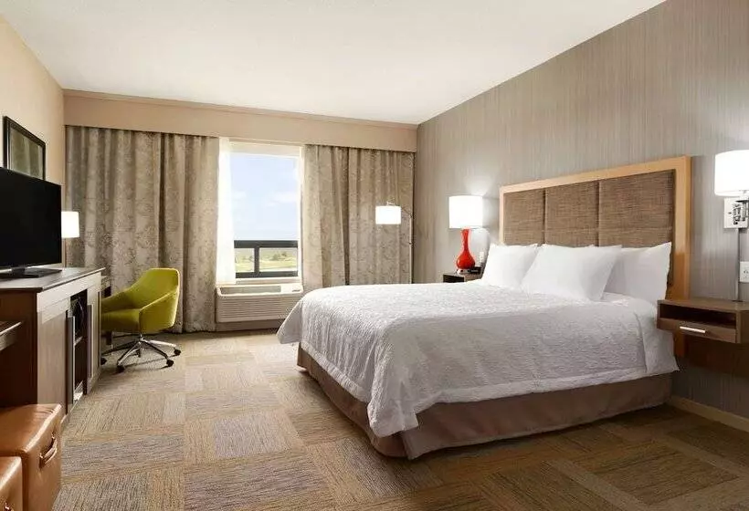 身障者適用キングサイズベッドルーム, Hampton Inn By Hilton Edmonton/sherwood Park