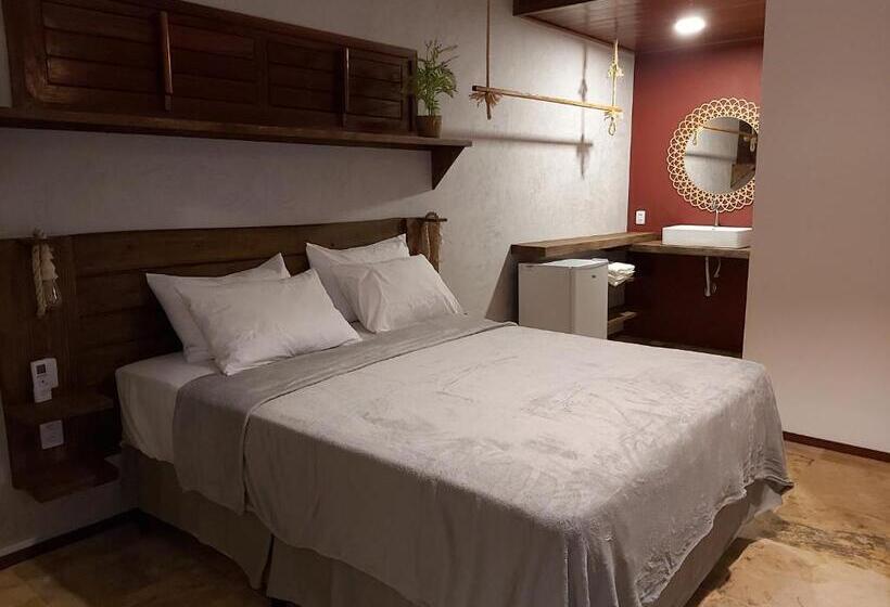 غرفة قياسية مزوَّدة بشُرفة, Pousada Flor De Lena  Suíte Lírio  Icaraizinho