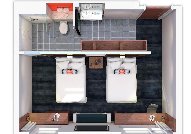 غرفة قياسية, Aloft Stuttgart