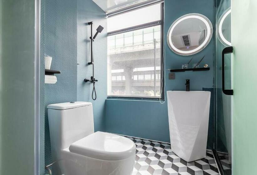 标准间, Puzzle Hotel Guangzhou Fenghuang New Village Subway Station