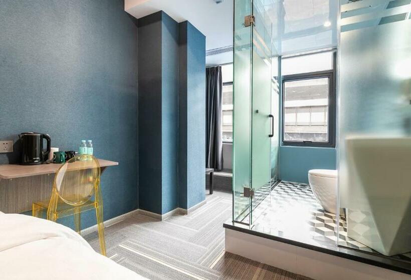 标准间, Puzzle Hotel Guangzhou Fenghuang New Village Subway Station