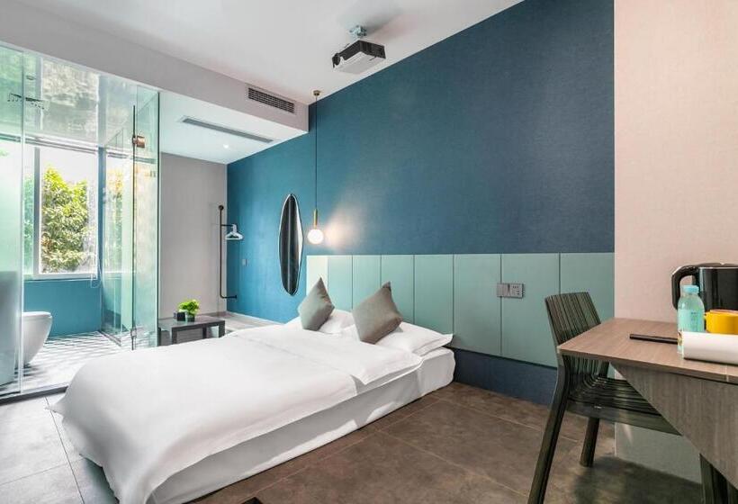 标准间, Puzzle Hotel Guangzhou Fenghuang New Village Subway Station