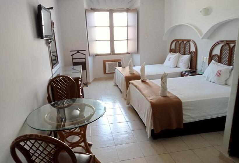 스탠다드 룸 더블 침대 2개, Santander Veracruz   Malecon