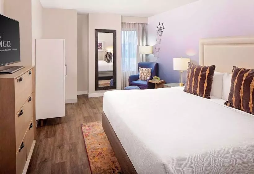 身障者適用ダブルベッド付きスタンダードルーム, Indigo Austin Downtown   University, An Ihg