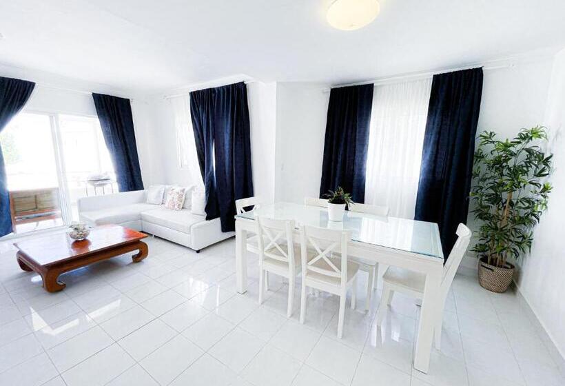 ویلای 1 خوابه با چشمانداز دریا, Villas Los Corales Long Term Bavaro Bbq Wifi Beach Club & Spa