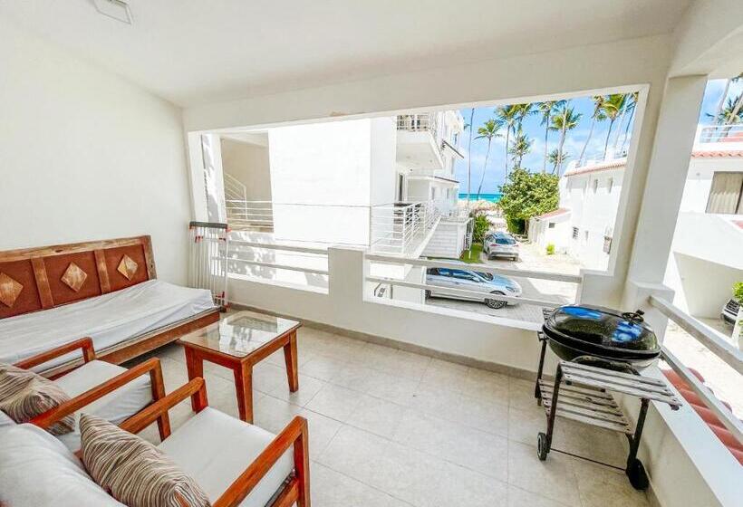ویلای 1 خوابه با چشمانداز دریا, Villas Los Corales Long Term Bavaro Bbq Wifi Beach Club & Spa