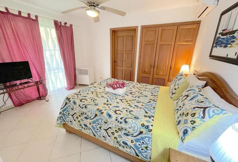 ویلای 1 خوابه با چشمانداز باغ, Villas Los Corales Long Term Bavaro Bbq Wifi Beach Club & Spa