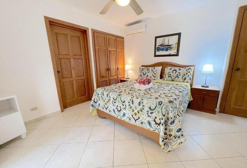 ویلای 1 خوابه با چشمانداز باغ, Villas Los Corales Long Term Bavaro Bbq Wifi Beach Club & Spa