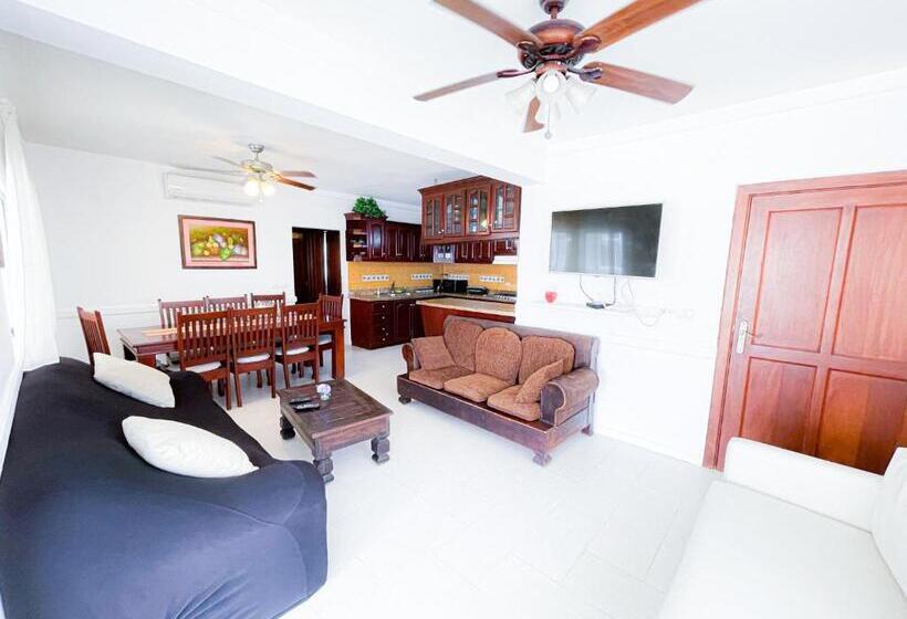 آپارتمان 1 خوابه با بالکن, Villas Los Corales Long Term Bavaro Bbq Wifi Beach Club & Spa