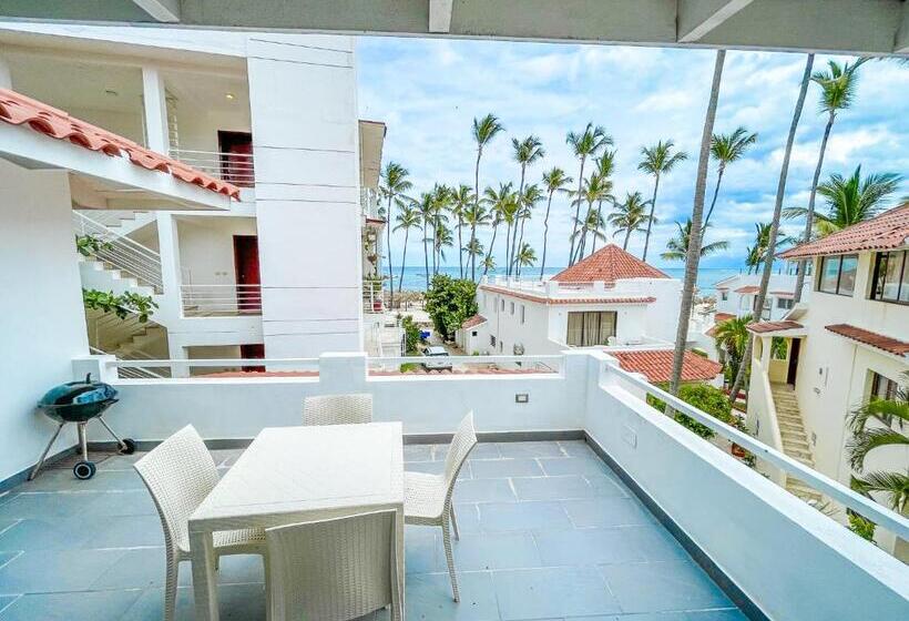ویلای 1 خوابه با چشمانداز دریا, Villas Los Corales Long Term Bavaro Bbq Wifi Beach Club & Spa