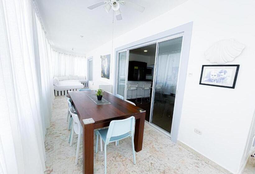آپارتمان 1 خوابه با چشمانداز استخر, Villas Los Corales Long Term Bavaro Bbq Wifi Beach Club & Spa