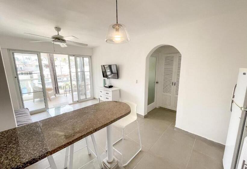 آپارتمان 1 خوابه با چشمانداز دریا, Villas Los Corales Long Term Bavaro Bbq Wifi Beach Club & Spa