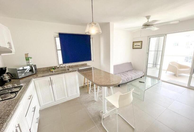 آپارتمان 1 خوابه با چشمانداز دریا, Villas Los Corales Long Term Bavaro Bbq Wifi Beach Club & Spa