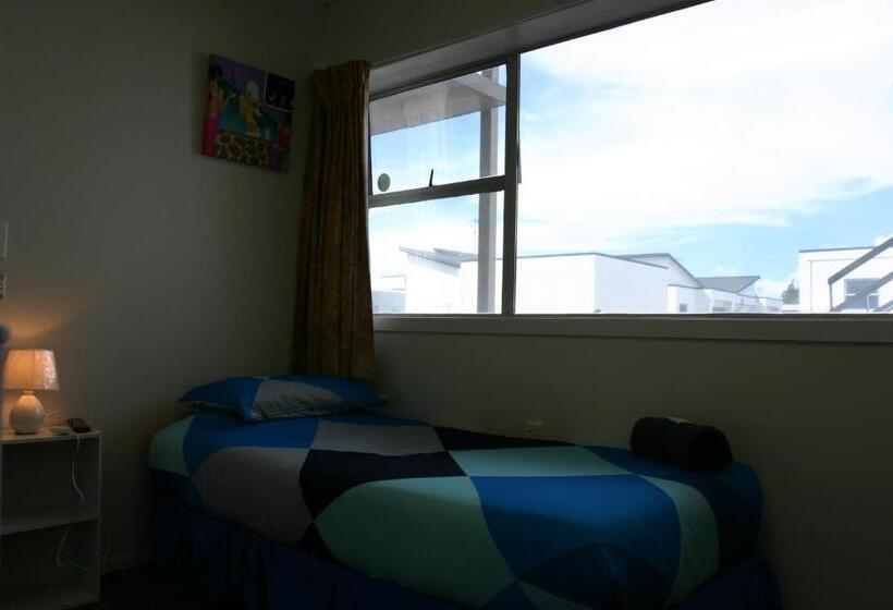 Quarto Estandar Individual Banheiro Compartilhado, Backpackers Central Hamilton
