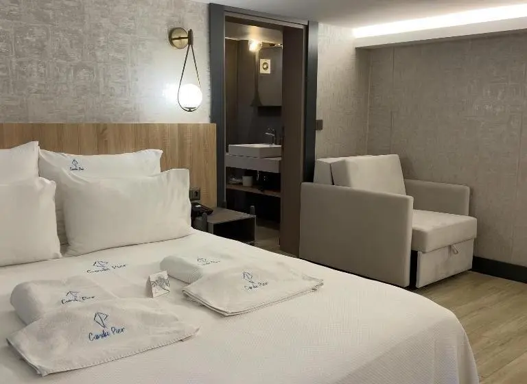 Standard-huone Puutarhanäkymä, Cunda Pi̇er Otel