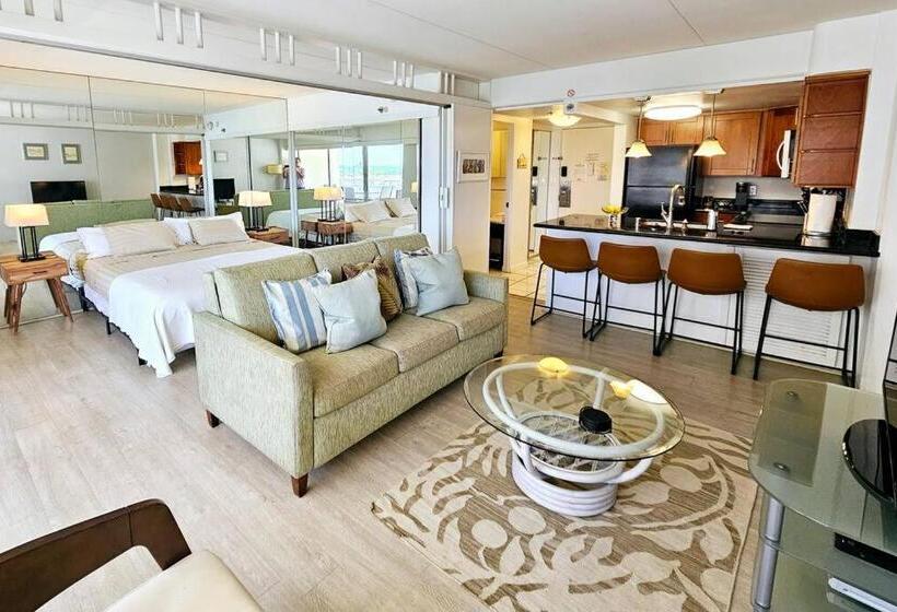 Апартаменты 1 Спальня Вид на Море, Ilikai Hotel Condo With Kitchen And Ocean View