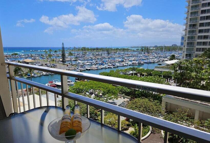 Апартаменты 1 Спальня Вид на Море, Ilikai Hotel Condo With Kitchen And Ocean View