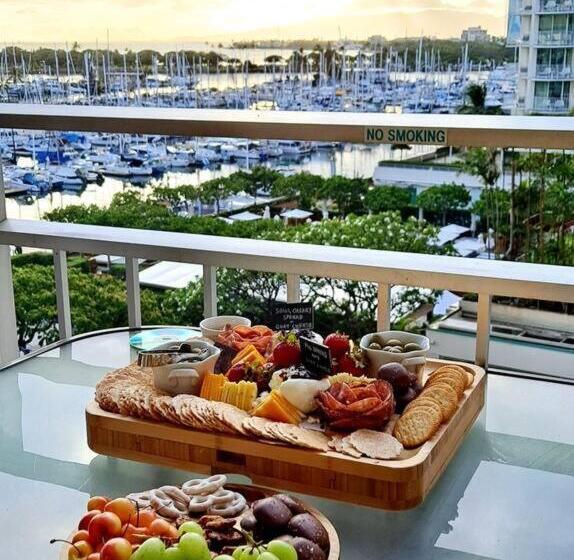 Апартаменты 1 Спальня Вид на Море, Ilikai Hotel Condo With Kitchen And Ocean View