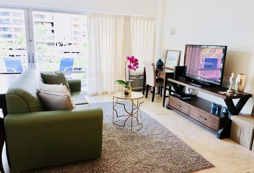 Апартаменты 1 Спальня Вид на Море, Ilikai Hotel Condo With Kitchen And Ocean View