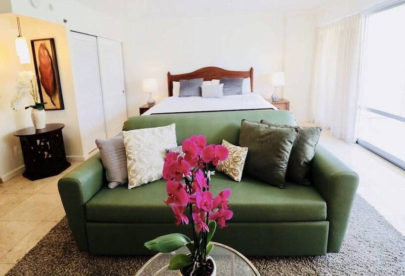 Апартаменты 1 Спальня Вид на Море, Ilikai Hotel Condo With Kitchen And Ocean View