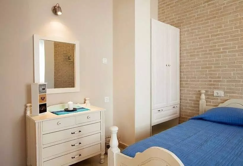 テラス付き1ベッドルームアパートメント, Alkionides Seaside Apartments
