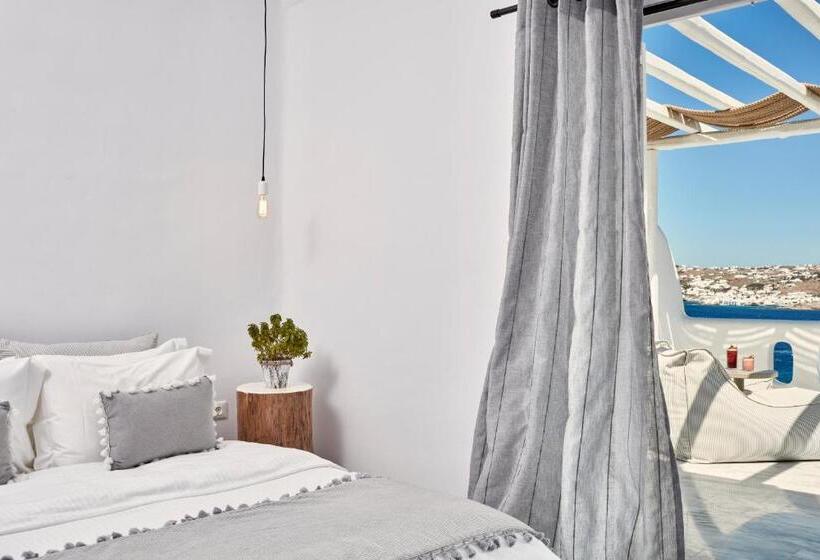 Номер Deluxe Вид на Море, Mykonos No5 Luxury Suites & Villas