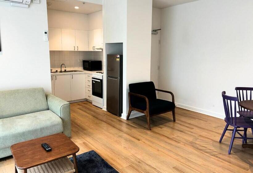 דירה פנימית חדר שינה 1, The Village North Melbourne