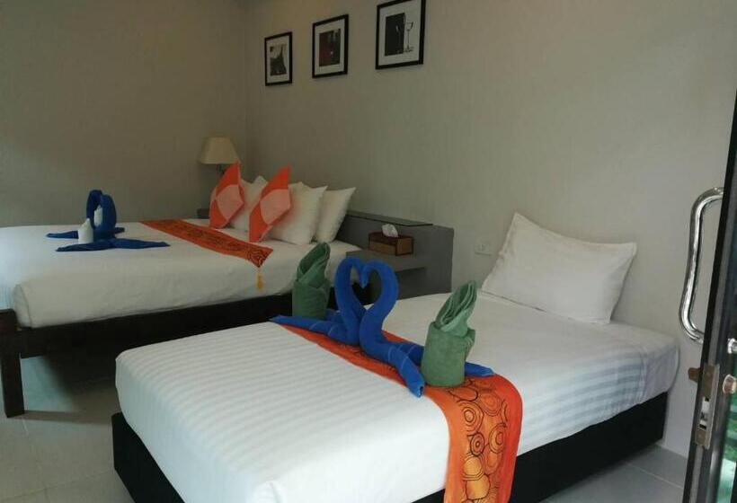Трехместный Номер Стандарт Вид на Сад, Sun Moon Star Resort Koh Phangan
