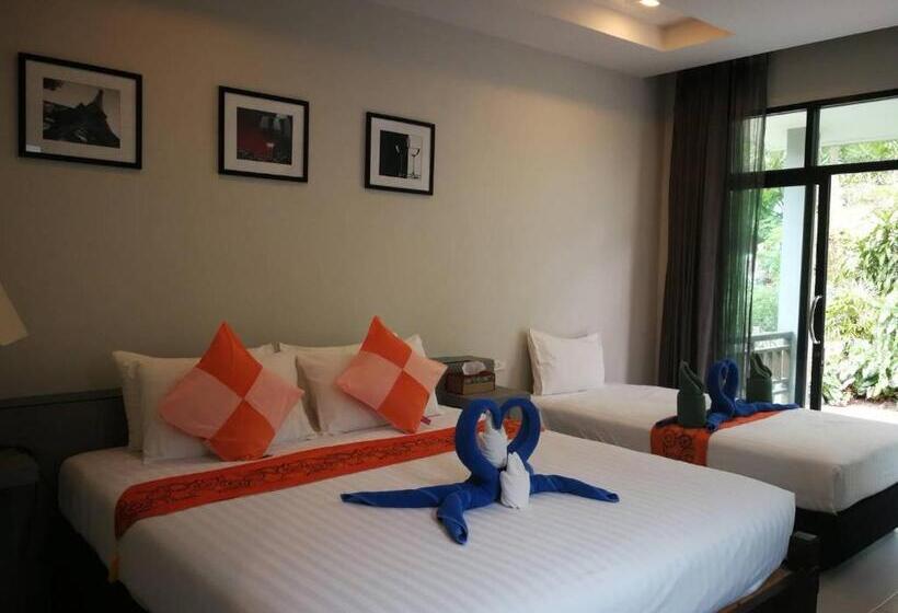 Трехместный Номер Стандарт Вид на Сад, Sun Moon Star Resort Koh Phangan